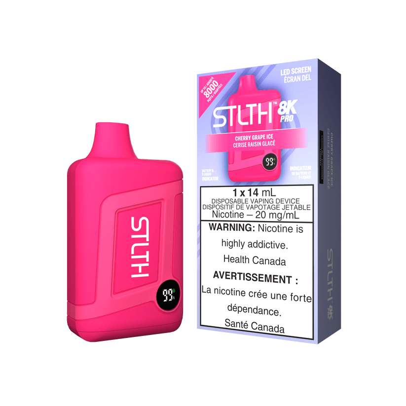 STLTH 8K PRO CHERRY GRAPE ICE