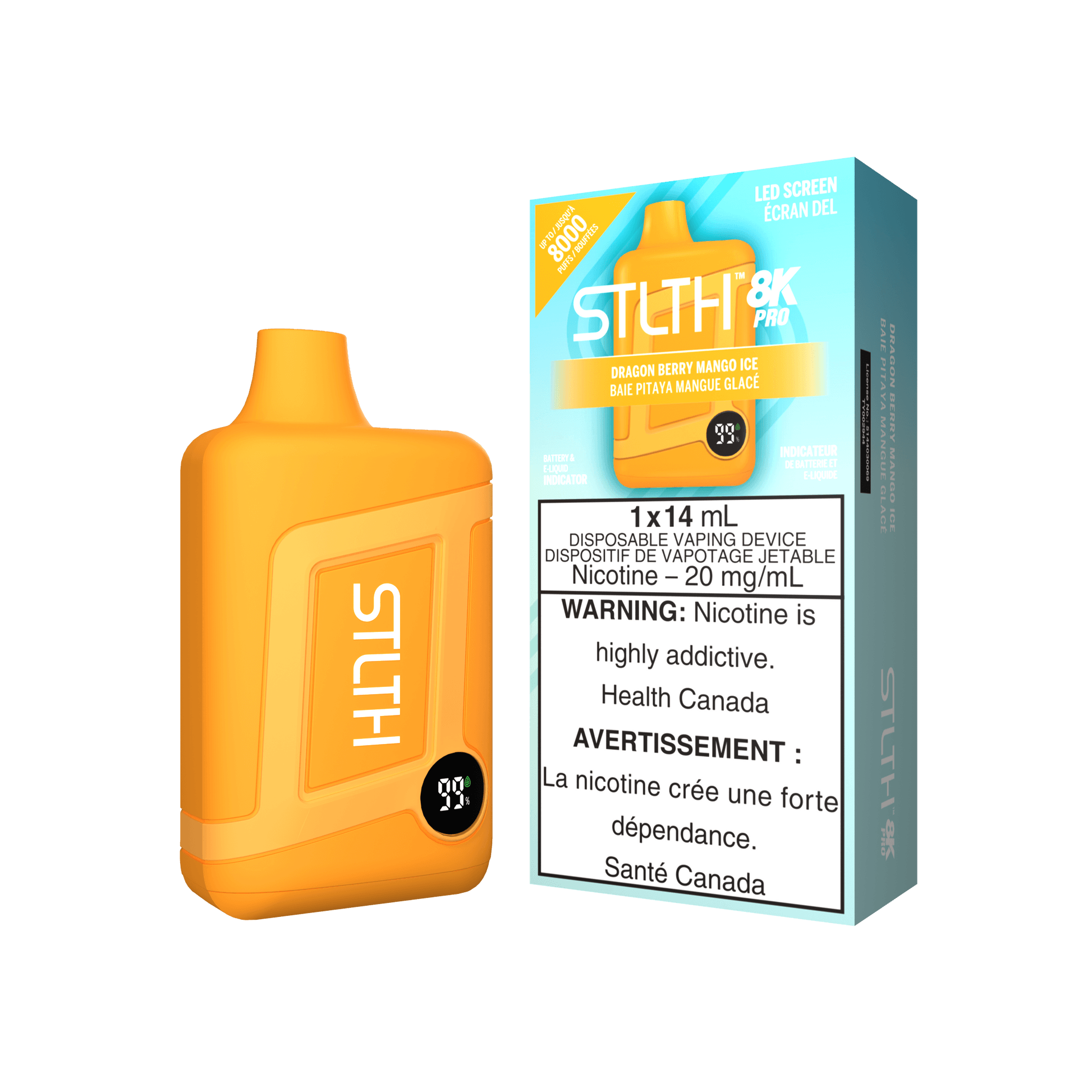 STLTH 8K PRO DRAGON BERRY MANGO ICE