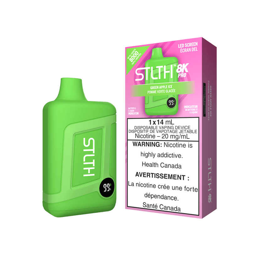 STLTH 8K PRO GREEN APPLE ICE