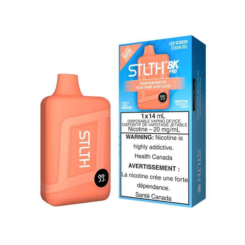 STLTH 8K PRO PEACH BLUE RAZZ ICE