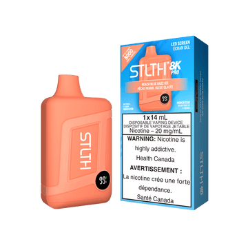 STLTH 8K PRO PEACH BLUE RAZZ ICE