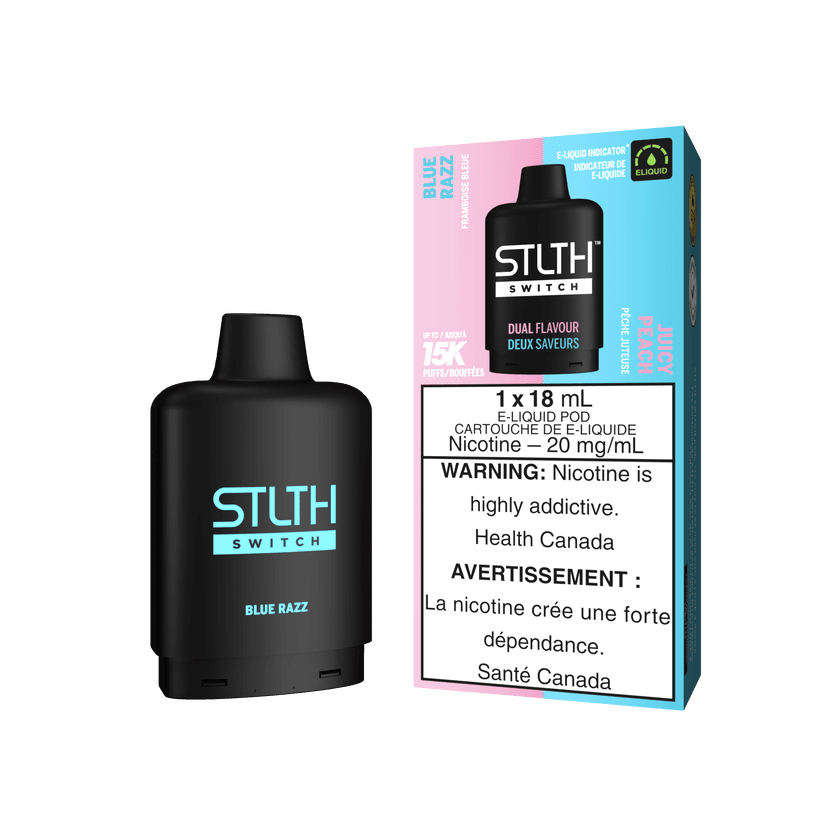 STLTH SWITCH 15K BLUE RAZZ & JUICY PEACH