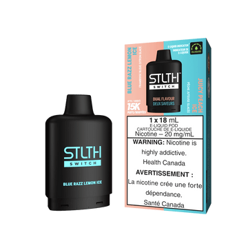 STLTH SWITCH 15K BLUE RAZZ LEMON ICE & JUICY PEACH ICE