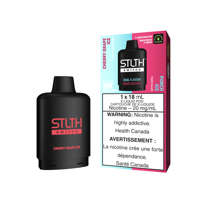 STLTH SWITCH 15K Cherry Grape Ice & Punch Ice