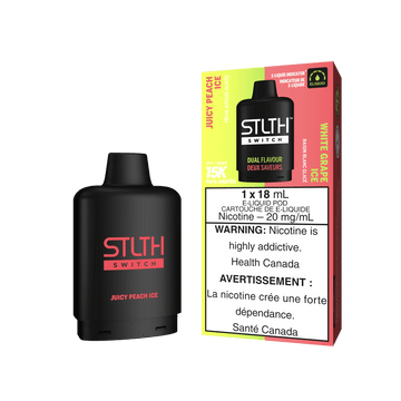 STLTH SWITCH 15K JUICY PEACH ICE & WHITE GRAPE ICE