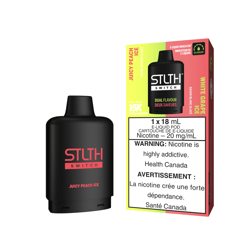 STLTH SWITCH 15K JUICY PEACH ICE & WHITE GRAPE ICE