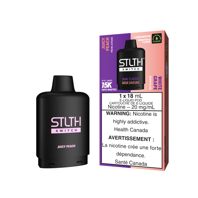 STLTH SWITCH 15K JUICY PEACH & WHITE GRAPE