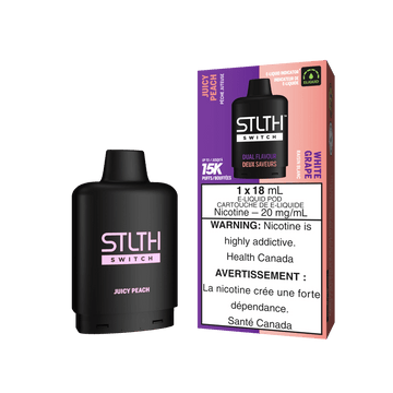 STLTH SWITCH 15K JUICY PEACH & WHITE GRAPE