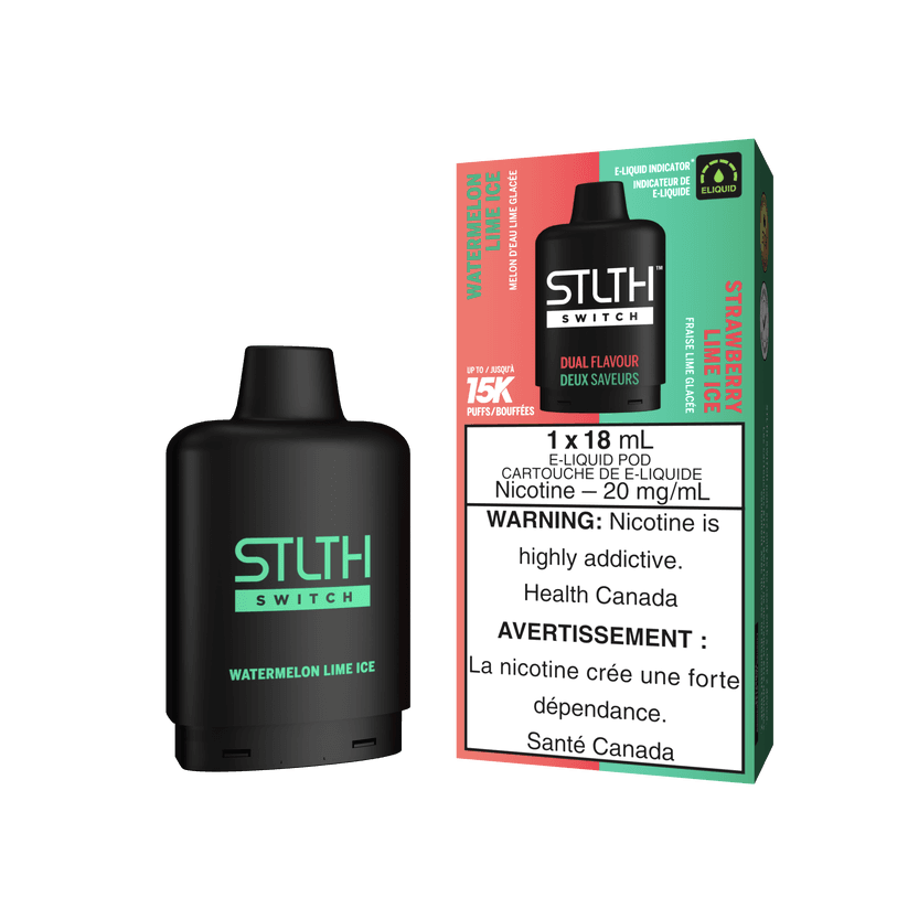 STLTH SWITCH 15K WATERMELON LIME ICE & StrawberryLIME ICE