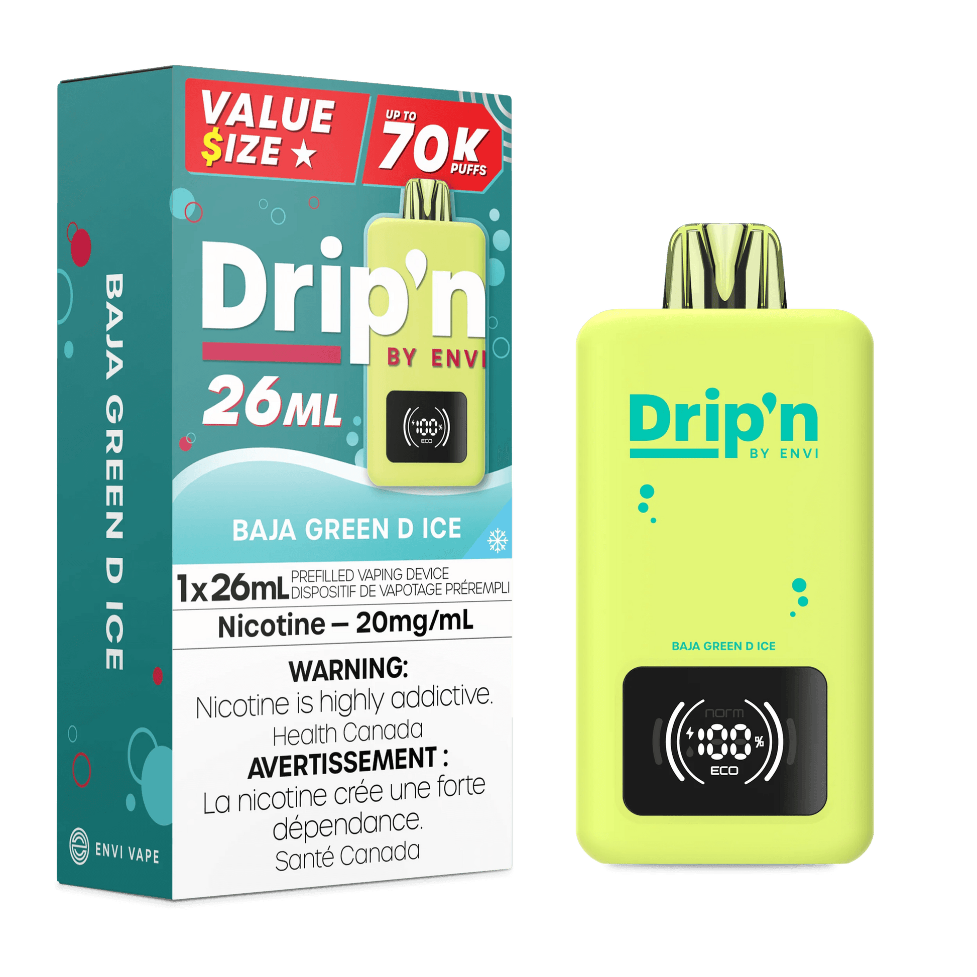 DRIP'N 70K Baja Green D Ice