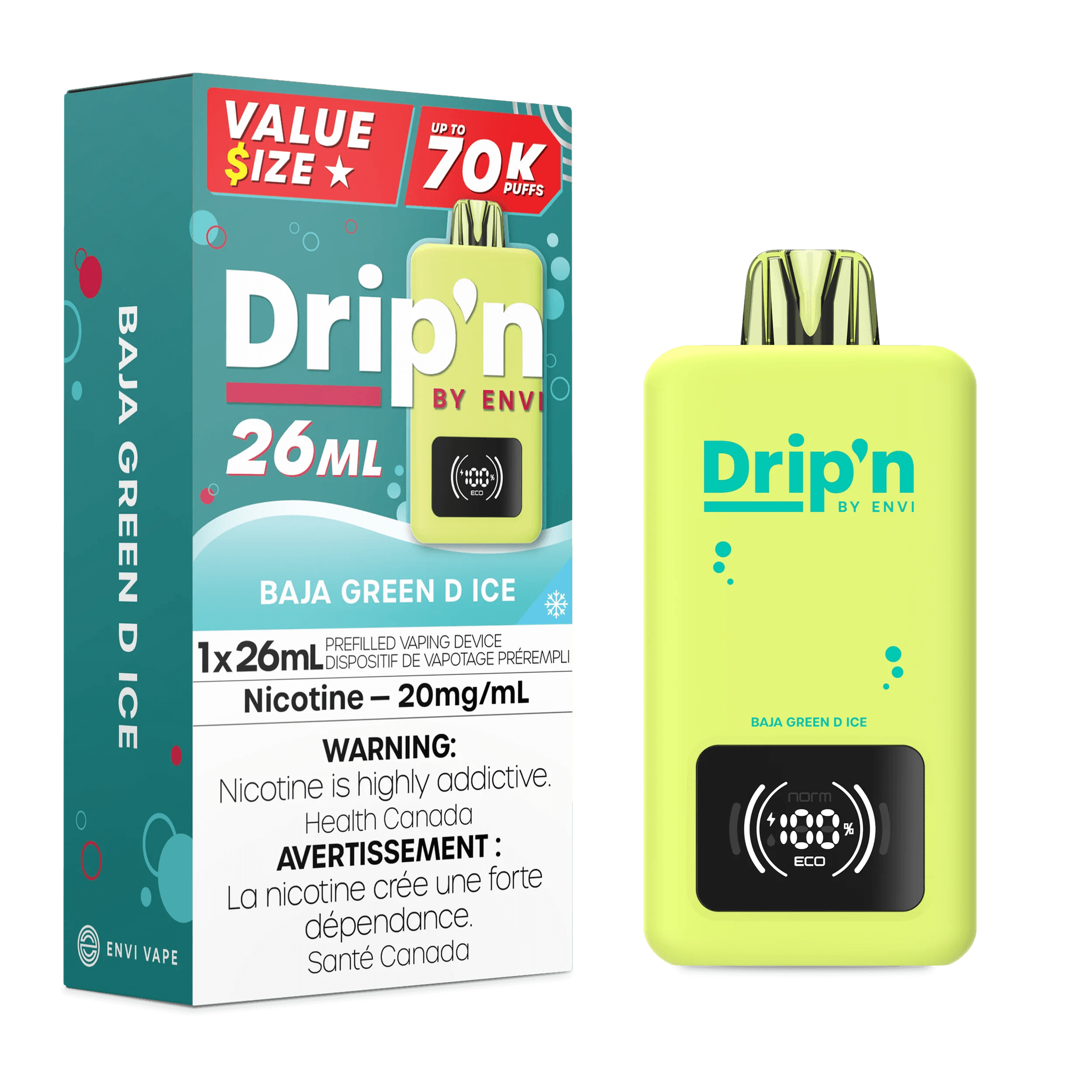 DRIP'N 70K Baja Green D Ice