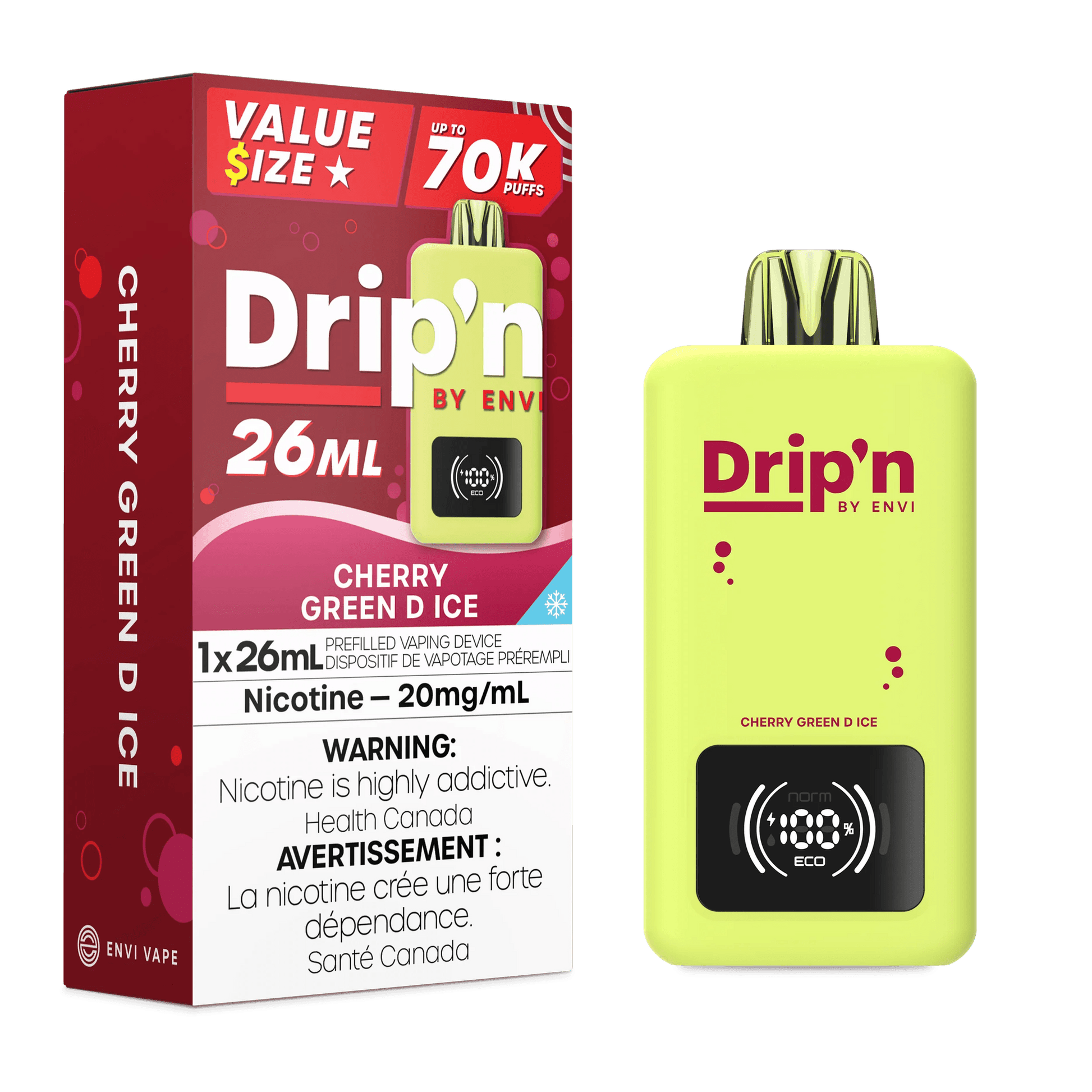 DRIP'N 70K Cherry Green D Ice
