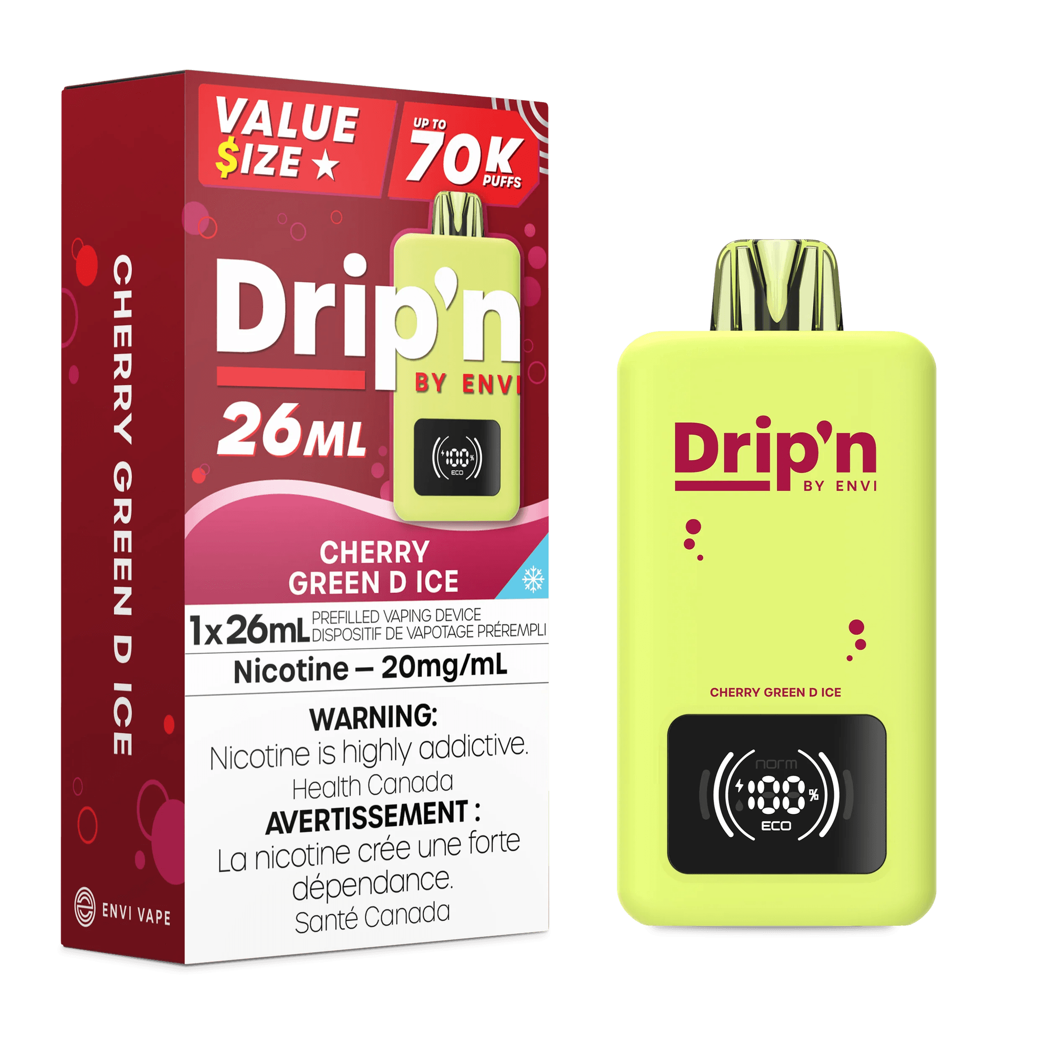 DRIP'N 70K Cherry Green D Ice