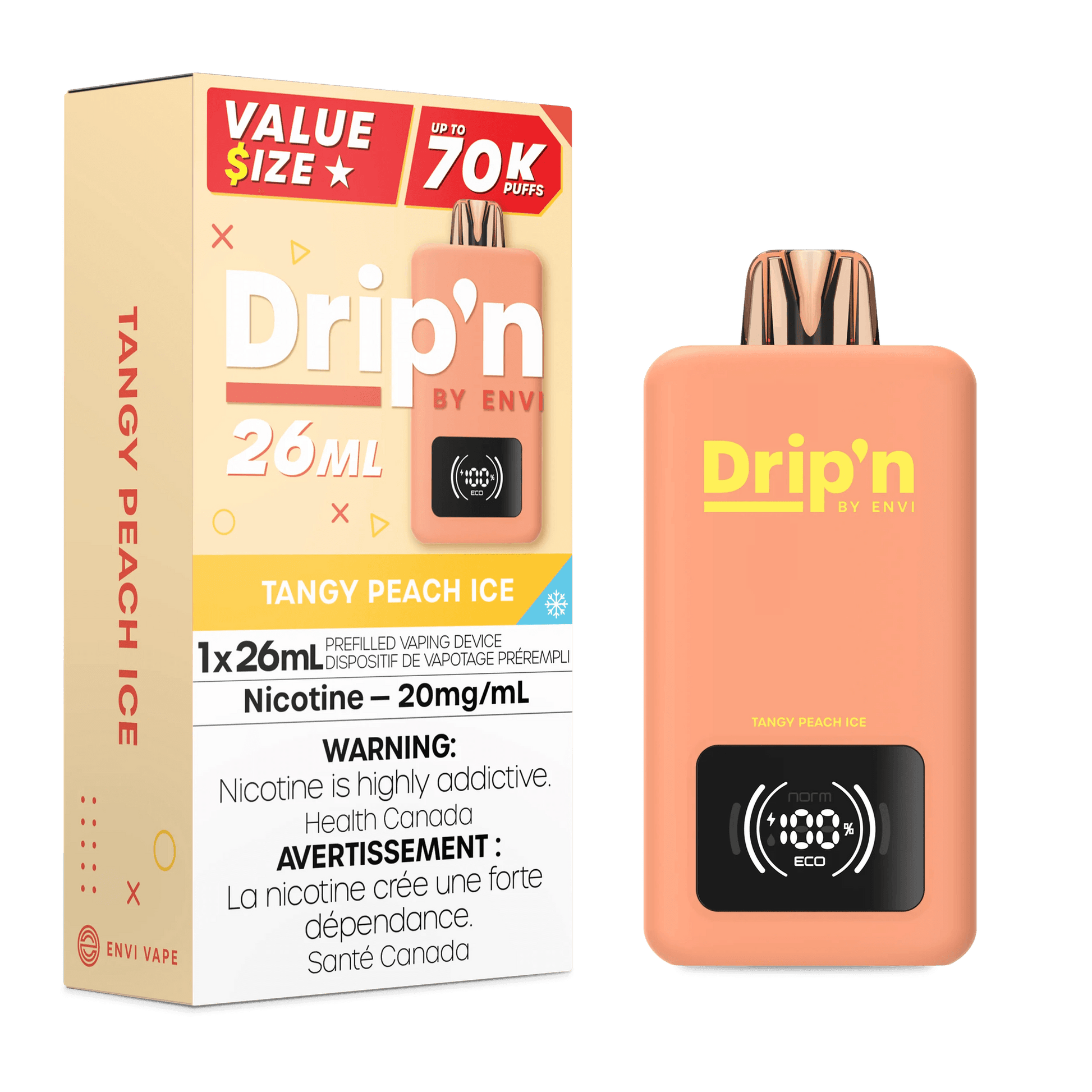 DRIP'N 70K Tangy Peach Ice