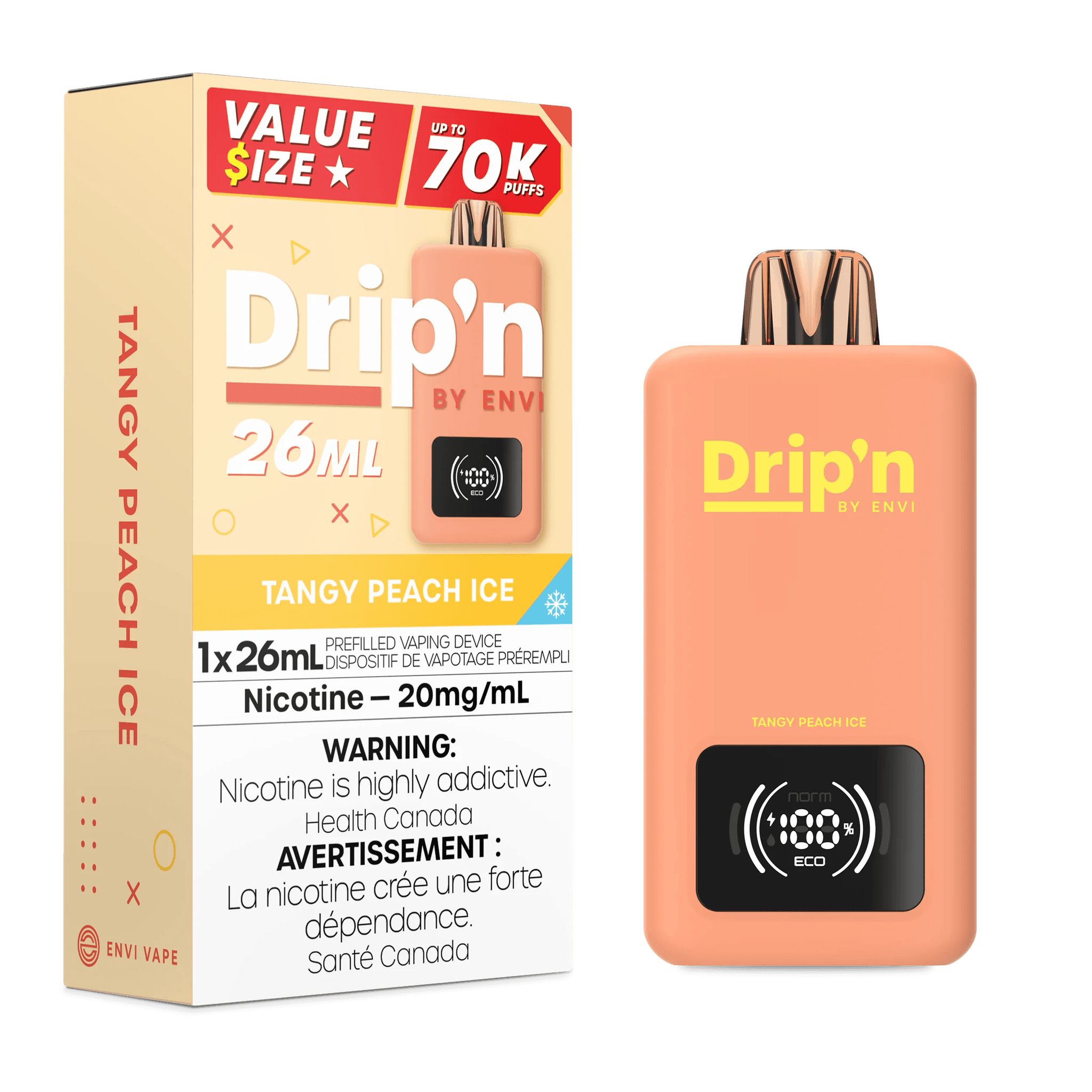 DRIP'N 70K Tangy Peach Ice