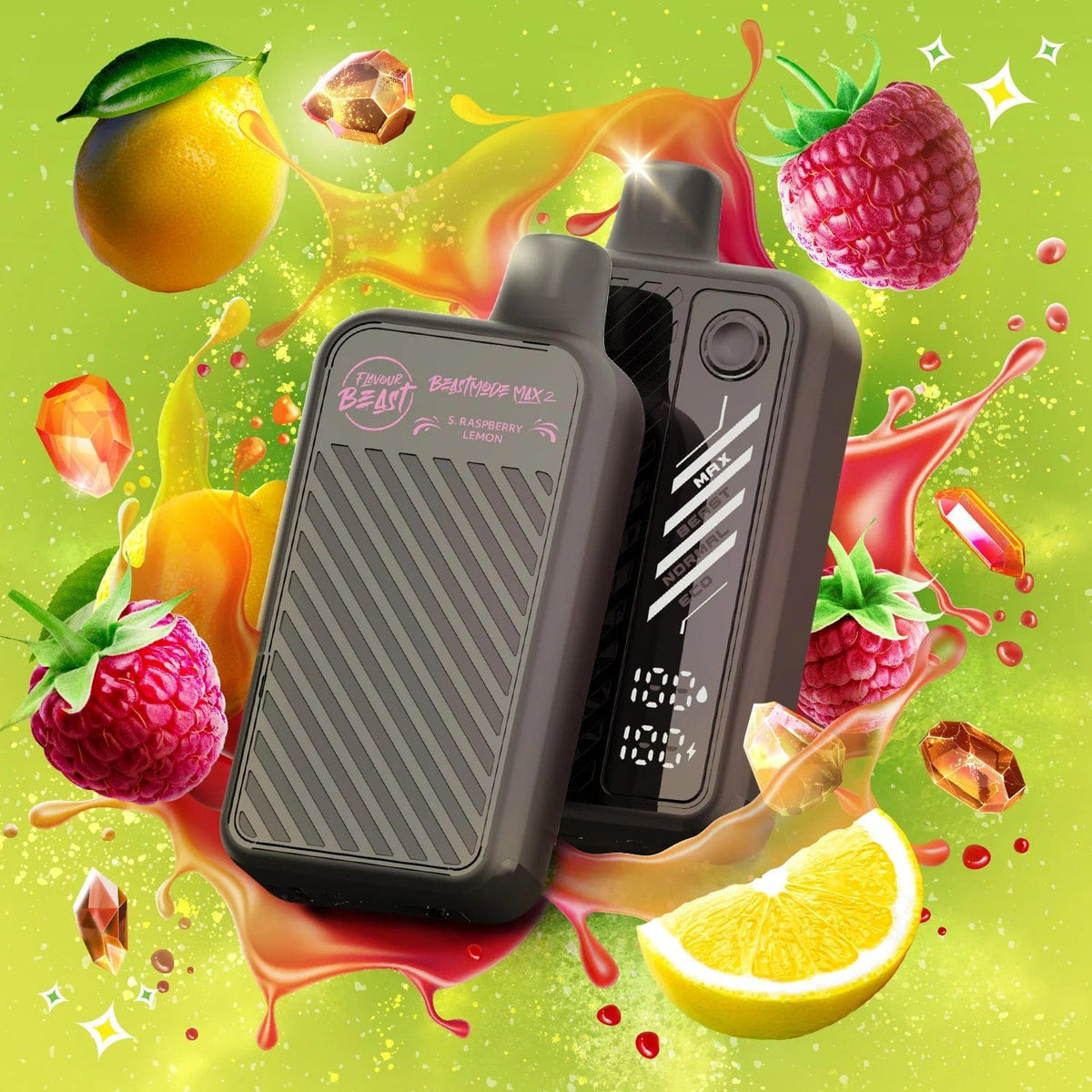 Flavour Beast Beast Mode Max 2 Gushin Sour Raspberry Lemon
