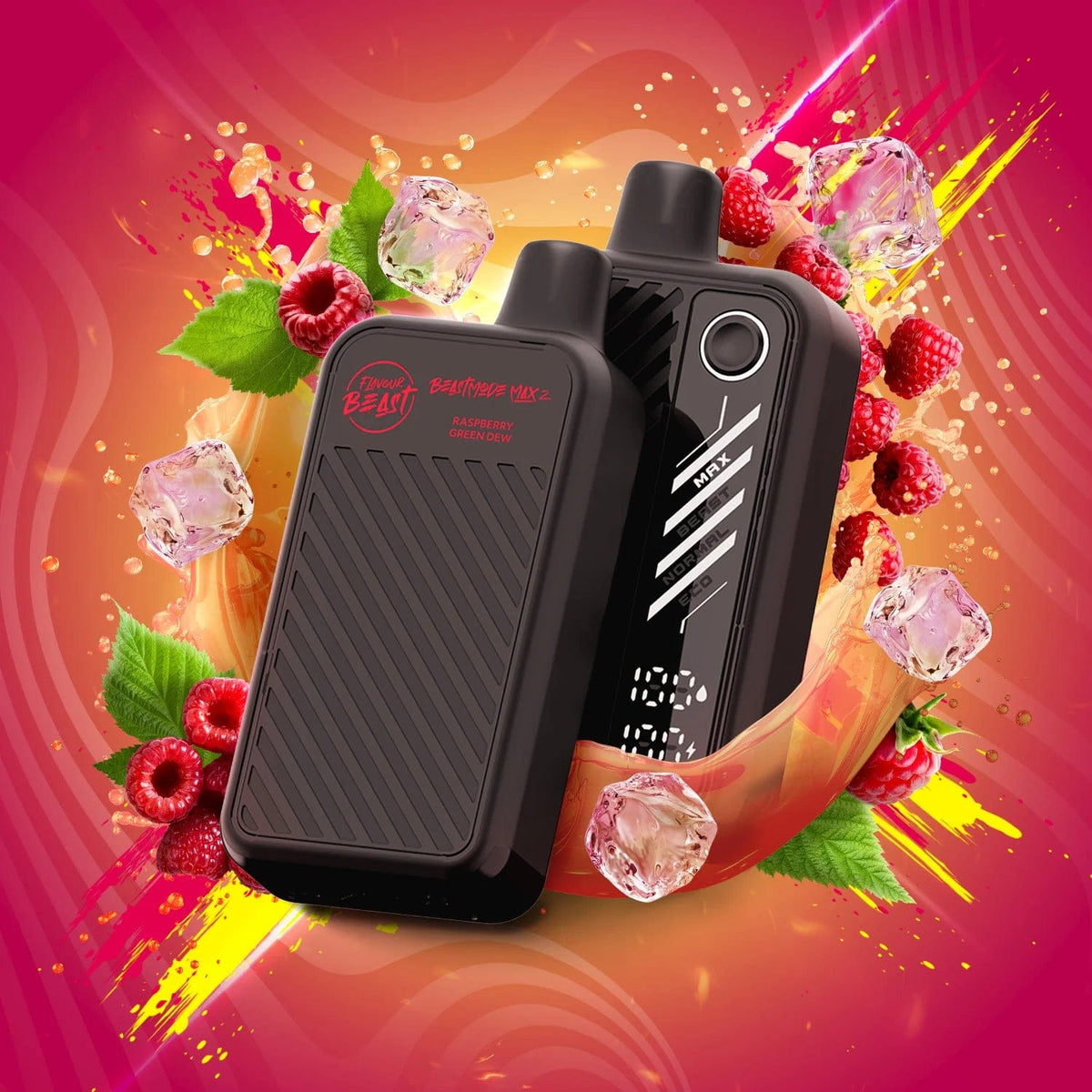 Flavour Beast Beast Mode Max 2 Raspberry Green Dew
