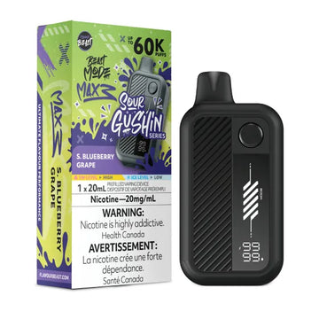 FLAVOUR BEAST BEAST MODE MAX 3 60K - Sour Gushin S. Blueberry Grape