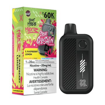 FLAVOUR BEAST BEAST MODE MAX 3 60K - Sour Gushin S. Raspberry Lemon