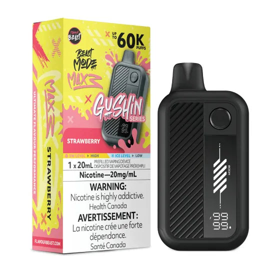 FLAVOUR BEAST BEAST MODE MAX 3 60K - Gushin Strawberry