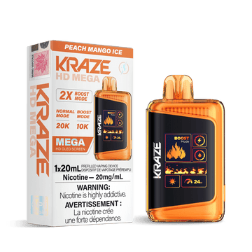 KRAZE HD MEGA 20K PEACH MANGO ICE