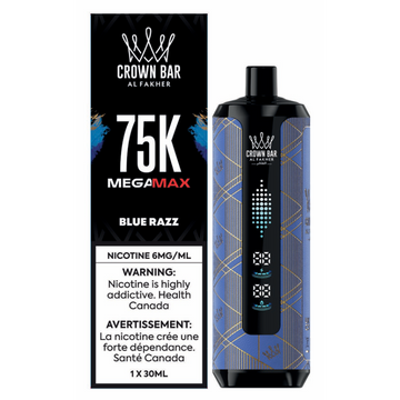 AL FAKHER CROWN BAR 75K Blue Razz