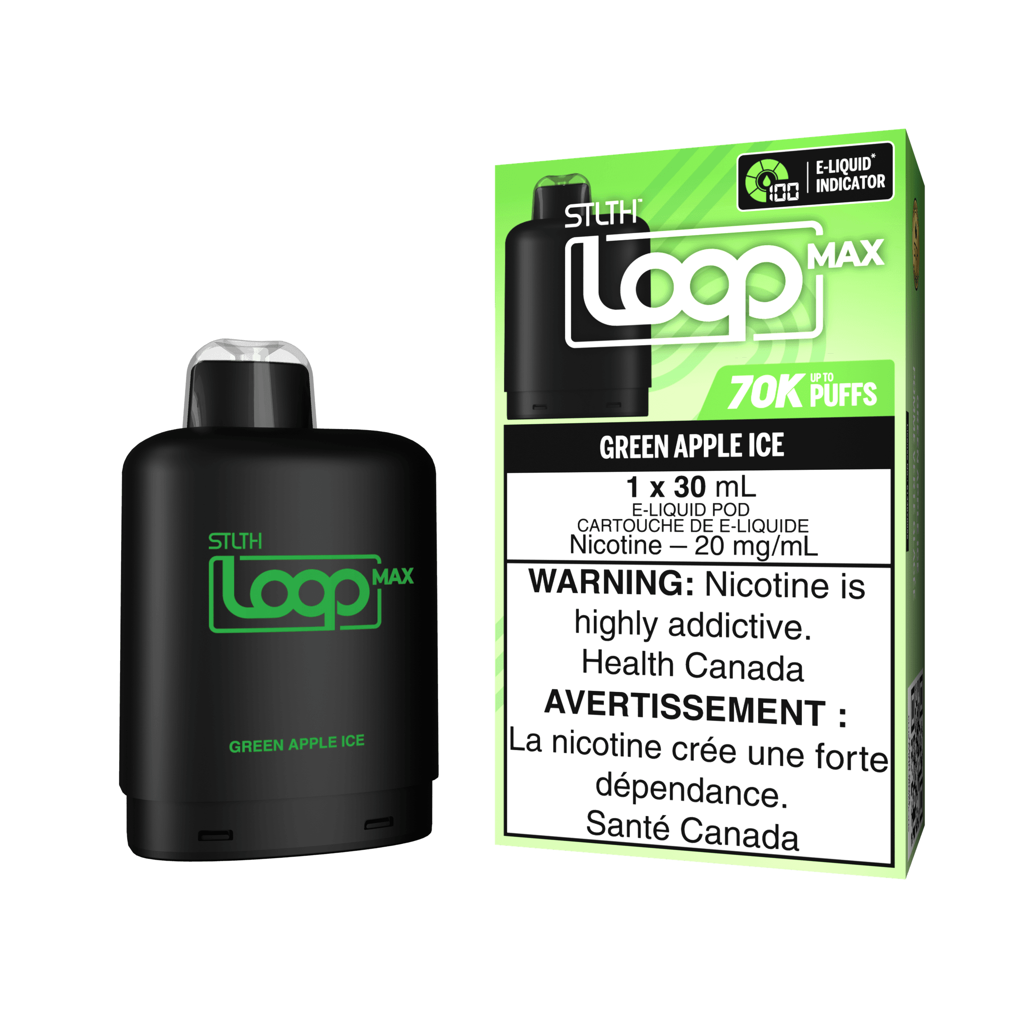 STLTH LOOP MAX 70K - Green Apple Ice