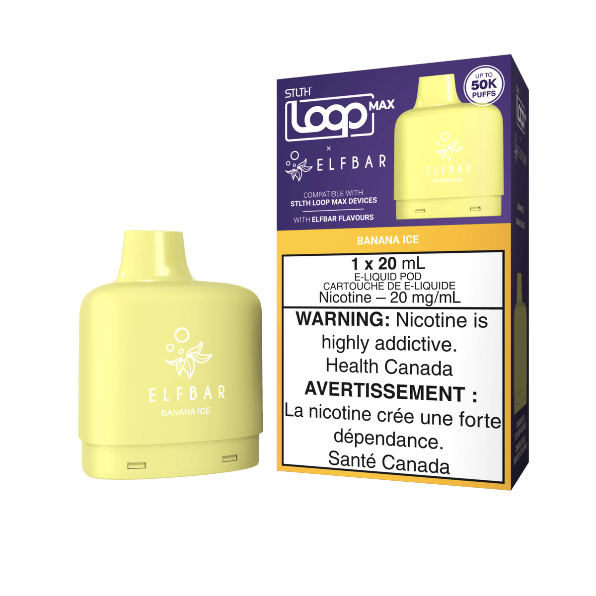 STLTH LOOP MAX X ELFBAR POD PACK - Banana Ice