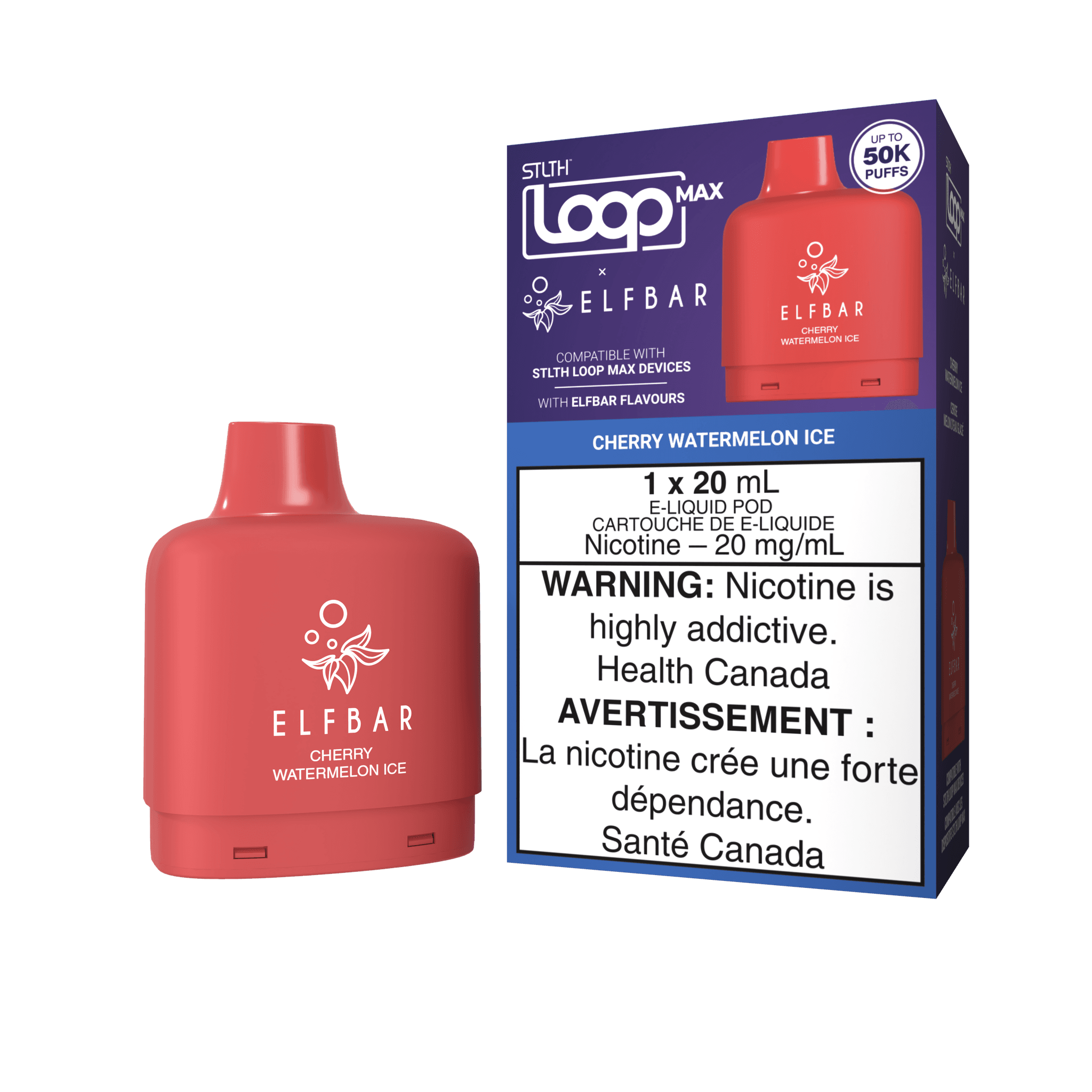 STLTH LOOP MAX X ELFBAR POD PACK - Cherry Watermelon Ice