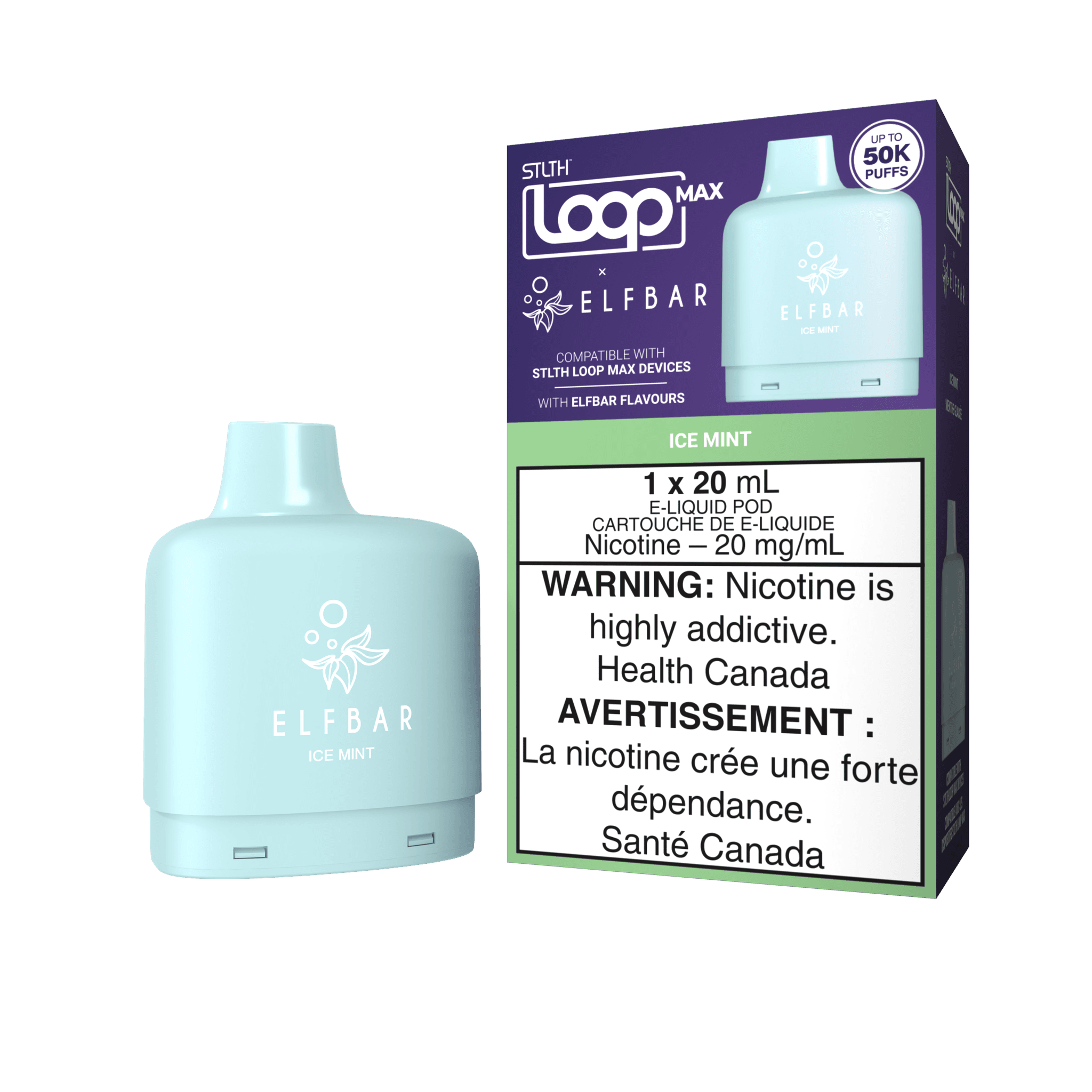 STLTH LOOP MAX X ELFBAR POD PACK - Ice Mint