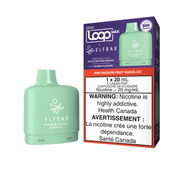 STLTH LOOP MAX X ELFBAR POD PACK - Kiwi Passionfruit Guava Ice