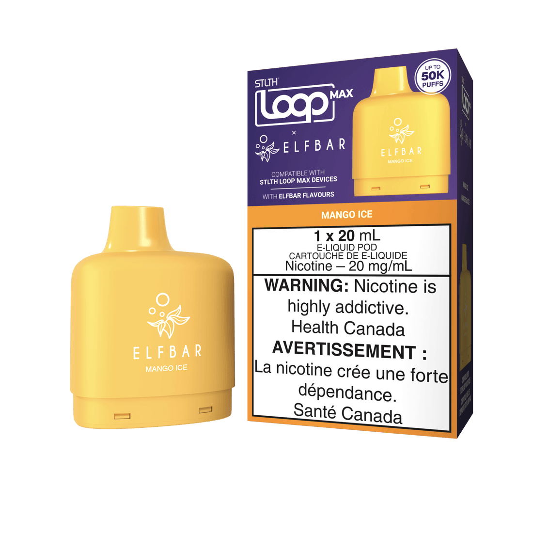 STLTH LOOP MAX X ELFBAR POD PACK - Mango Ice