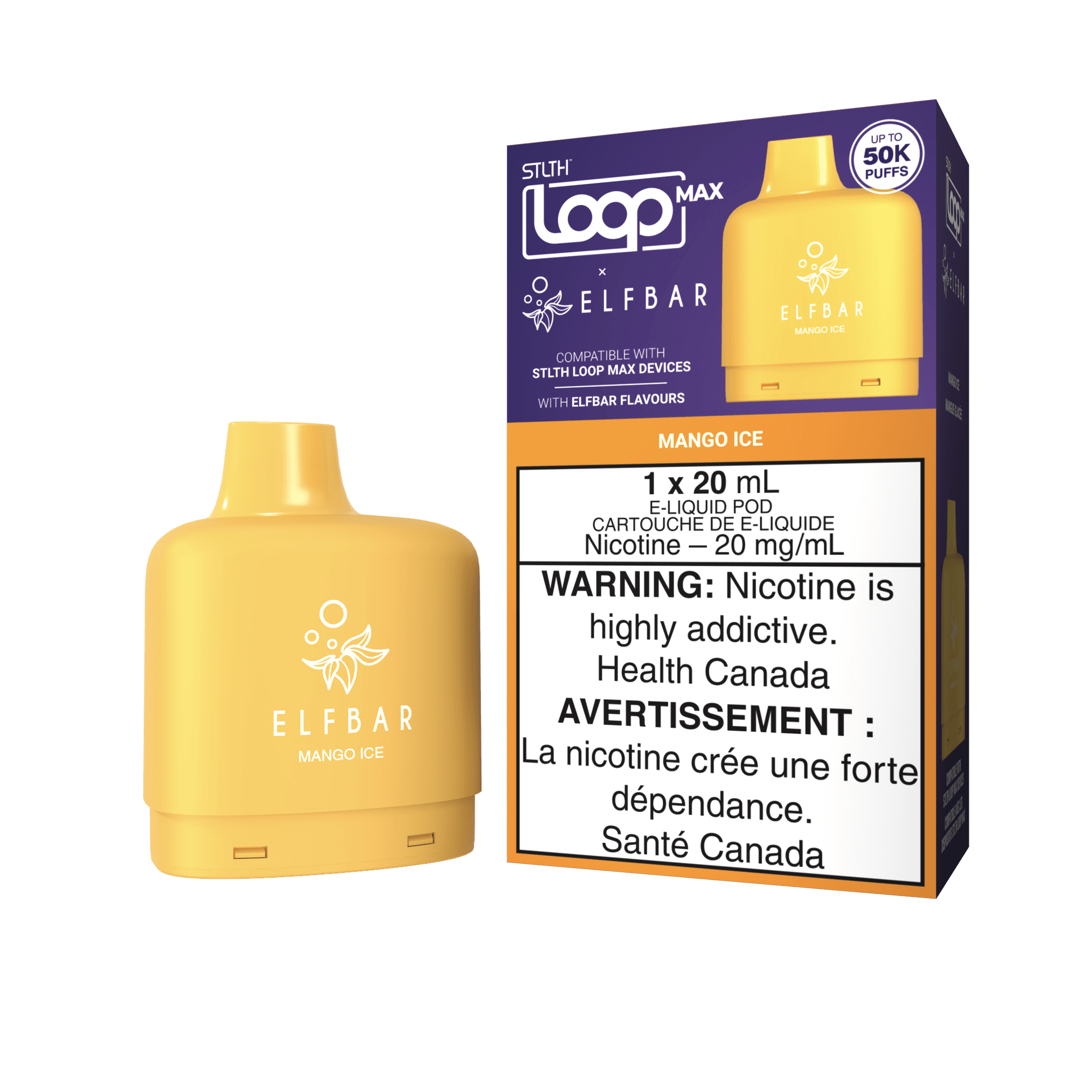 STLTH LOOP MAX X ELFBAR POD PACK - Mango Ice