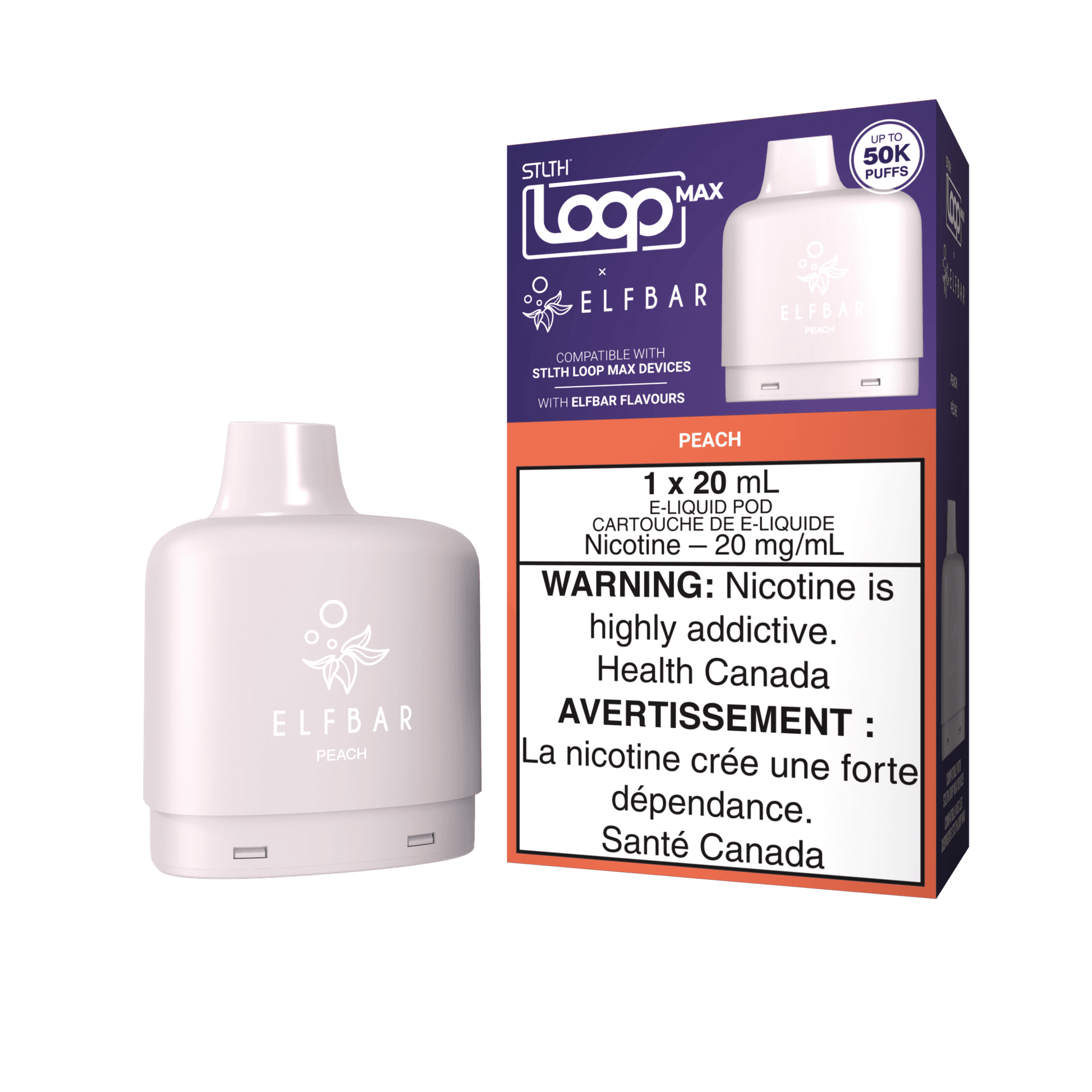 STLTH LOOP MAX X ELFBAR POD PACK - Peach
