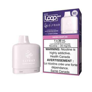 STLTH LOOP MAX X ELFBAR POD PACK - Sakura Grape Ice