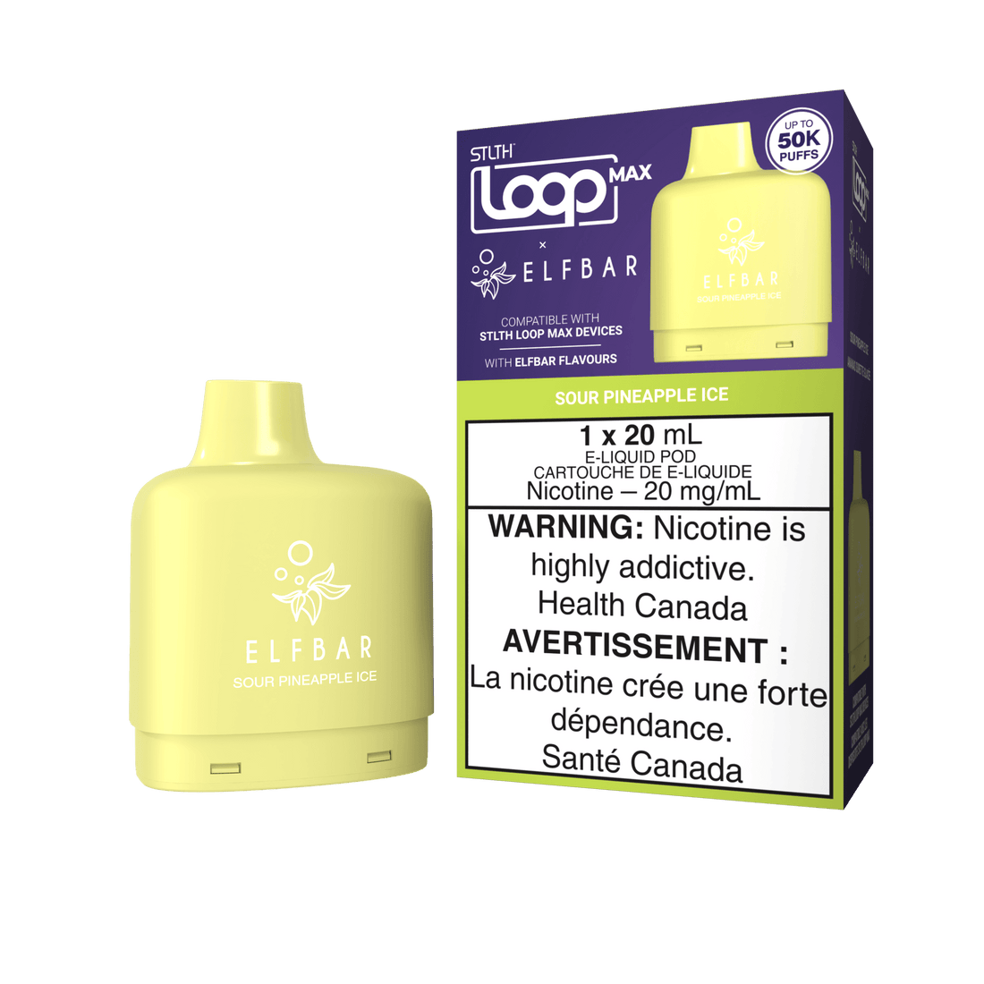 STLTH LOOP MAX X ELFBAR POD PACK - Sour Pineapple Ice