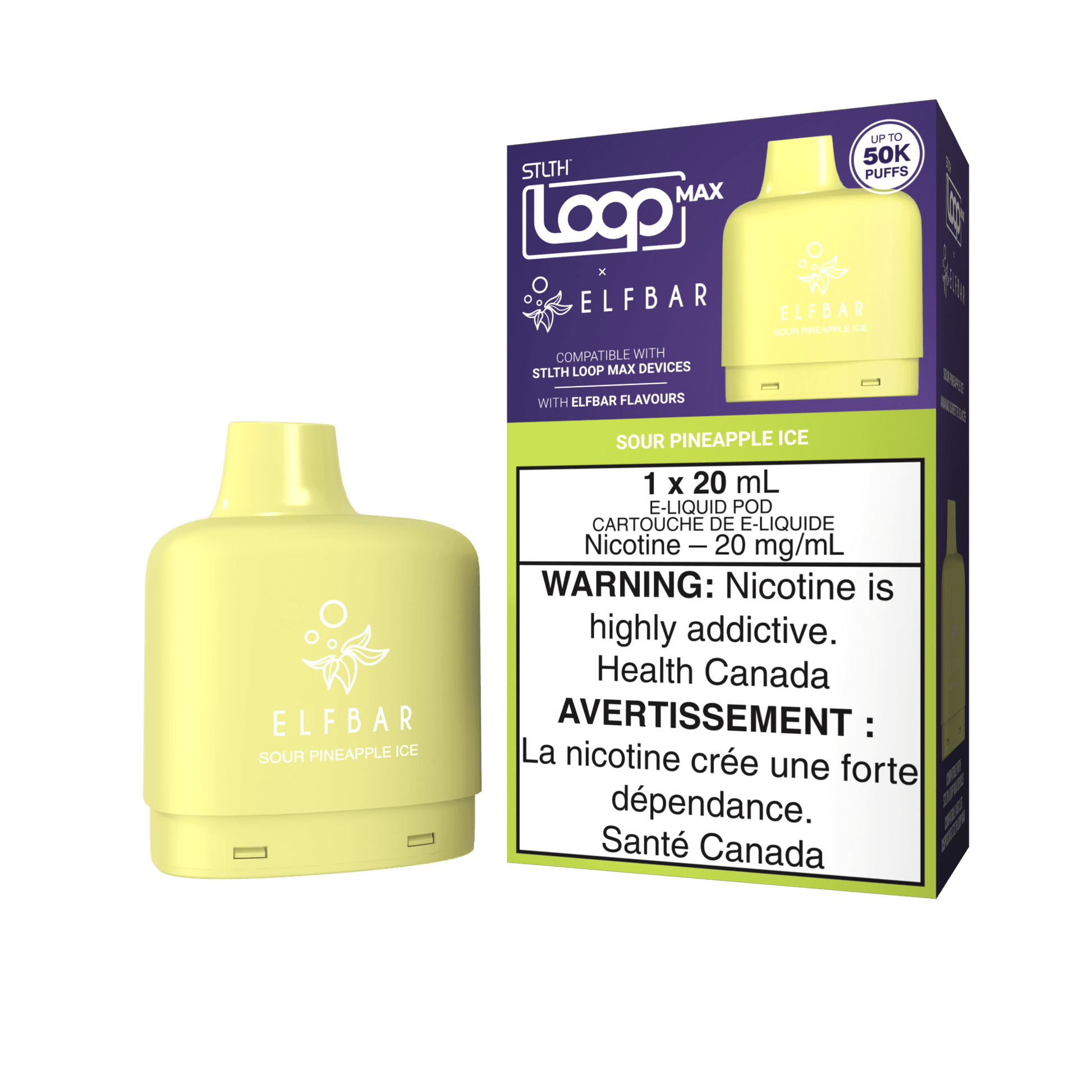 STLTH LOOP MAX X ELFBAR POD PACK - Sour Pineapple Ice