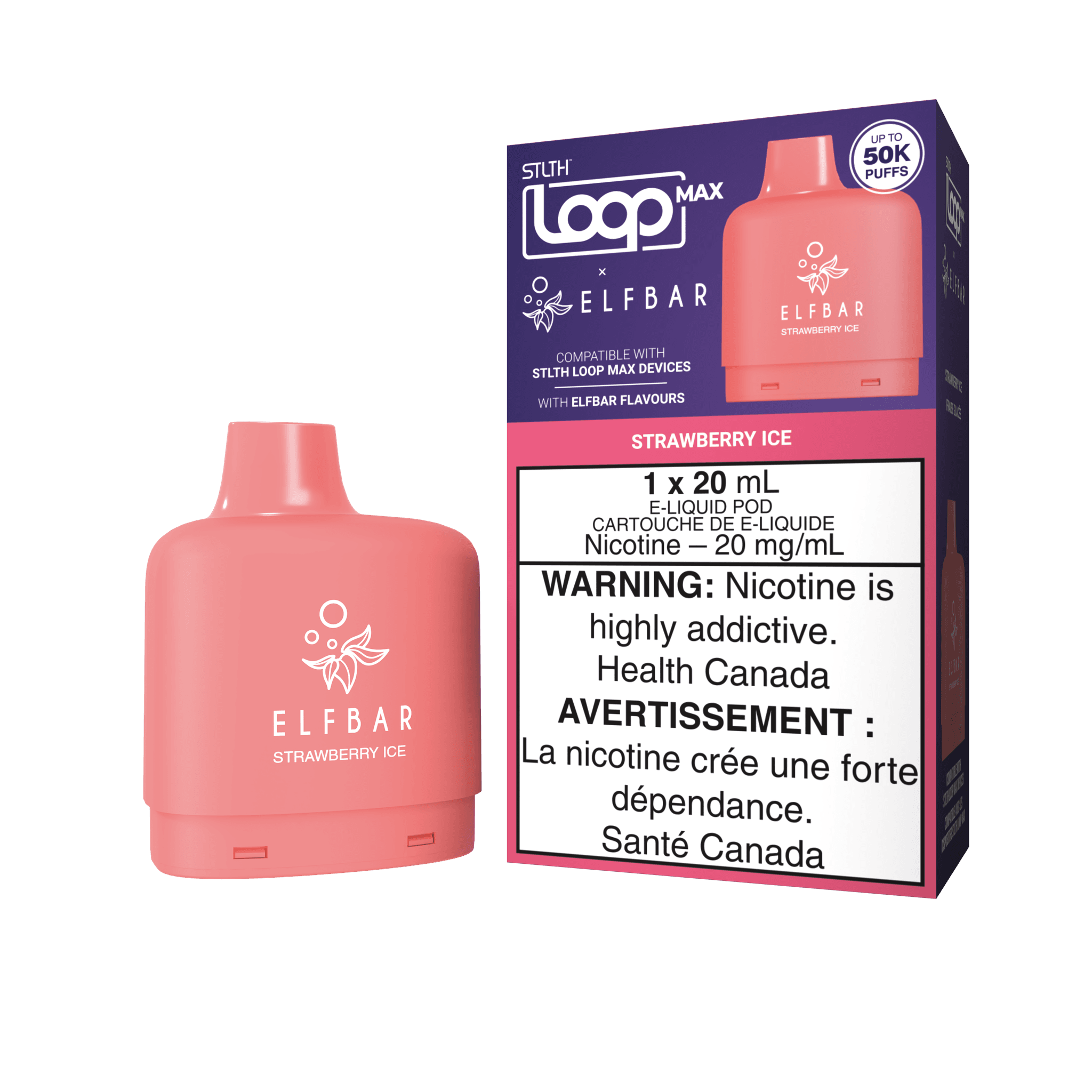 STLTH LOOP MAX X ELFBAR POD PACK - Strawberry Ice