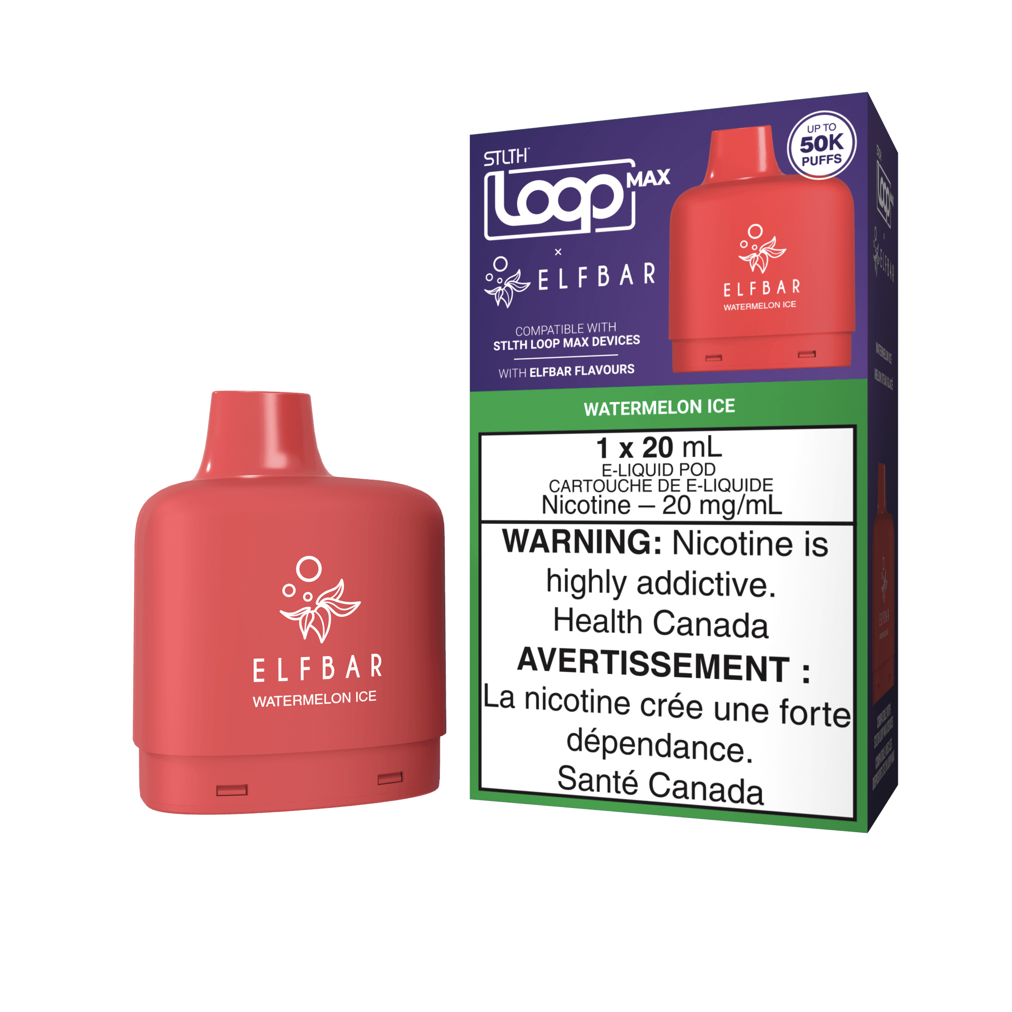 STLTH LOOP MAX X ELFBAR POD PACK - Watermelon Ice