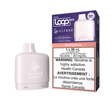 STLTH LOOP MAX X ELFBAR POD PACK - White Peach Ice