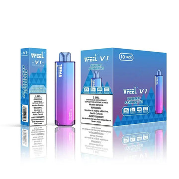 VFEEL V1 6000 Puffs  - Blueberry Raspberry Ice
