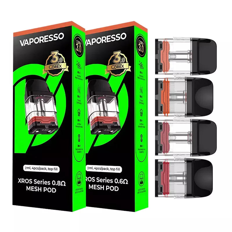 Vaporesso XROS Pods (3ml, 0.8ohm, 4-pack)