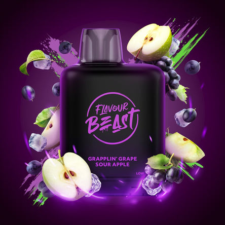 Level X Flavour Beast Boost - Grapplin Grape Sour Apple Iced 20mg